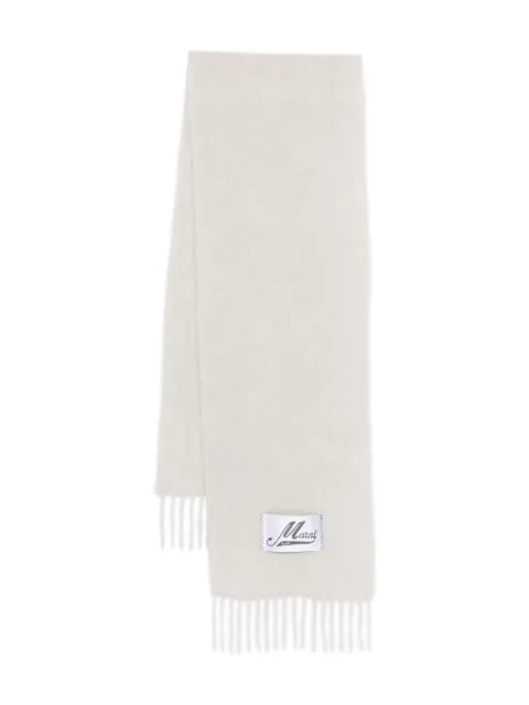 Marni fringed Schal scarf White SCMC0059Y0UTW91800N15