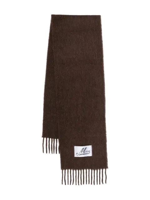 Marni fringed scarf Brown SCMC0059Y0UTW91800M29