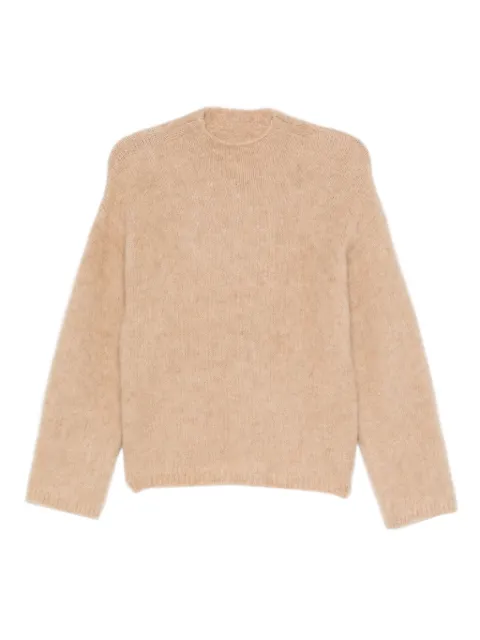 Forte Forte long-sleeved crew-neck sweater Neutrals 14448MYKNIT
