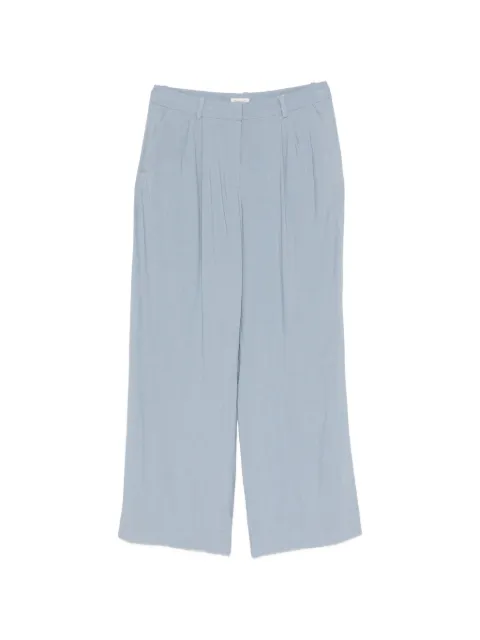 Gant pleated concealed-fastening trousers Blue 4150307