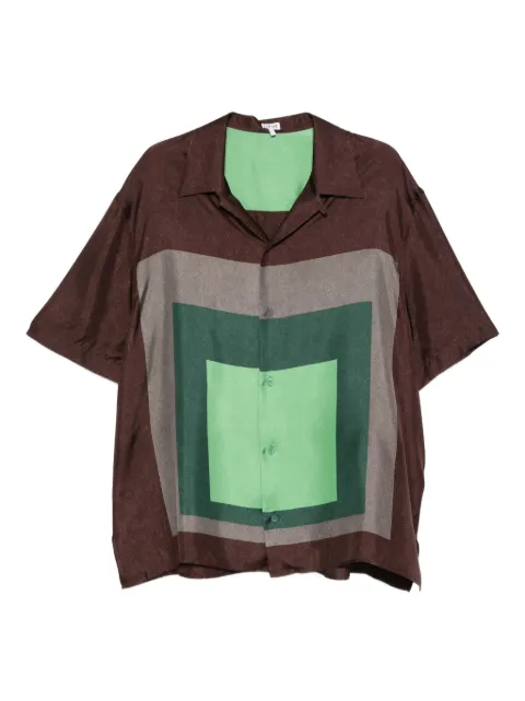 LOEWE silk shirt Brown H526Y05XAD