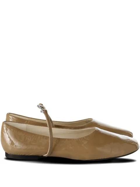 Tory Burch leather ballet flats Neutrals 178077