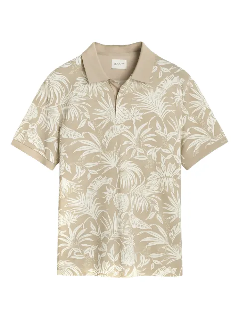 Gant floral polo shirt Neutrals 2014038