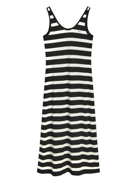 Gant striped scoop-neck midi dress Black 4200558