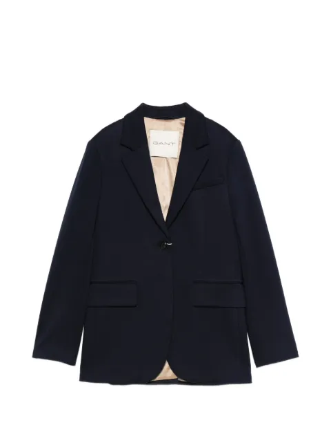 Gant flap-pocket single-breasted blazer Blue 4770166
