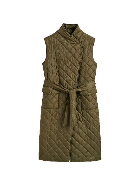Gant quilted belted coat Green 4700274