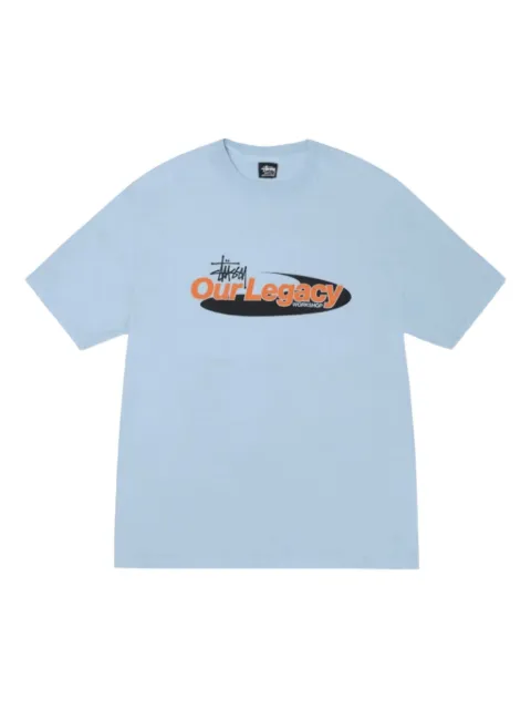Stüssy x Our Legacy Work Shop Swirl T-shirt Blue STUS47