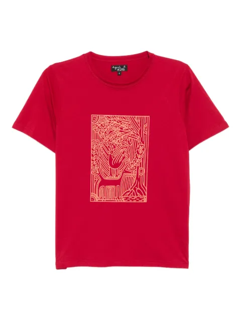 agnès b. x Thibaut Renoulet Le Mixte T-shirt Red EAI1SFL4
