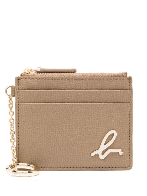 agnès b. leather card case Brown P502VCU6
