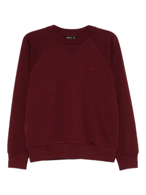 agnès b. logo-embroidered sweatshirt Red EQ31K357