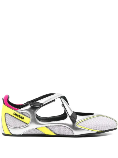 The Attico Floor 01 holographic ballet flats Silver 260WSH00871MIX024AA