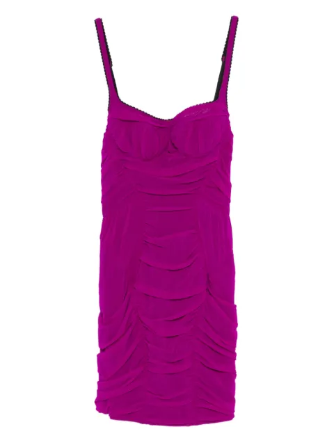 The Attico ruched mini dress Purple 260WCA00486PAA086AA