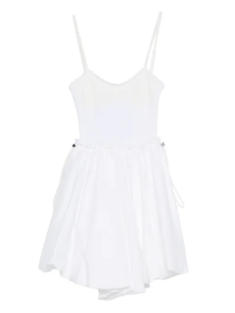The Attico peplum-hem mini dress White 260WCA00460CCE002AA