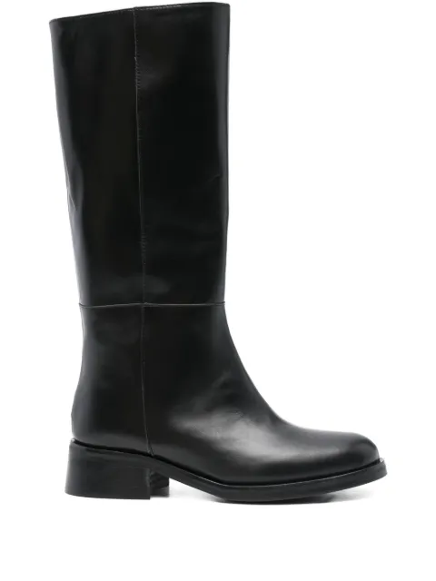 L Arianna panelled leather boots Black ST2587