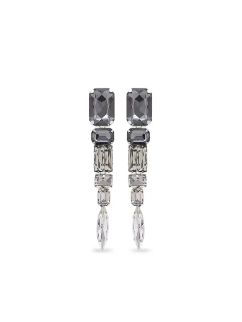 AREA crystal drop earrings Grey FW25AWJW0059OT02