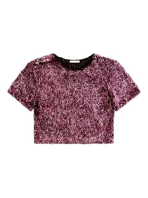 AREA sequin top Pink FW25AWTS0048FA01