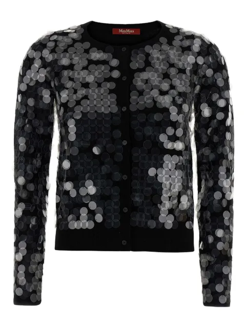 Max Mara Necton sequin-embellished cardigan Black 2526346051600