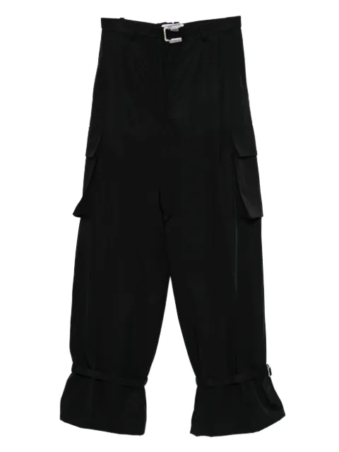 The Attico buckle belt cargo trousers Black 260WCP00283PLL001AA