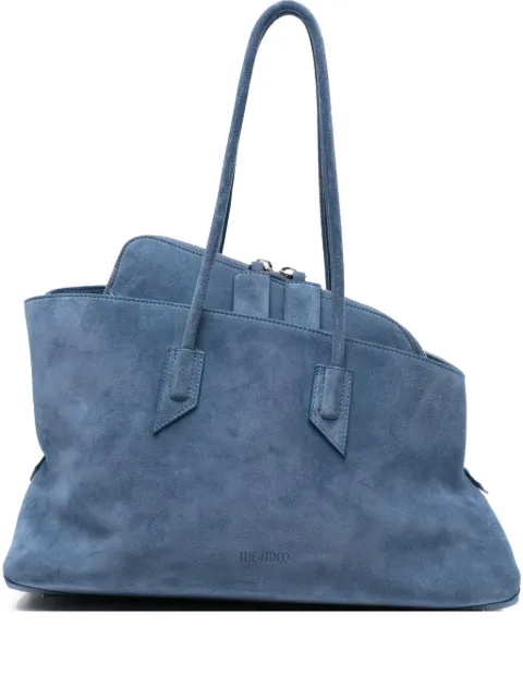 The Attico La Passeggiata medium suede tote bag Blue 260WAH00054LBT007AA