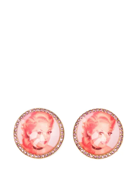 Chopova Lowena portrait rhinestoneembellished hair clips (set of two) Gold 6662