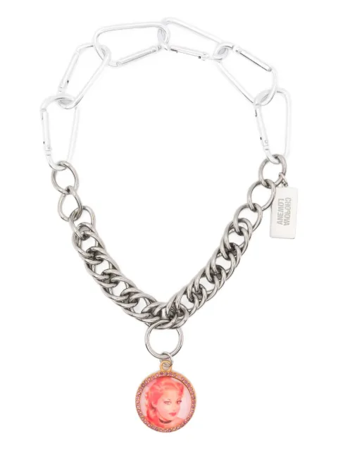 Chopova Lowena chain pendant necklace Silver 6559