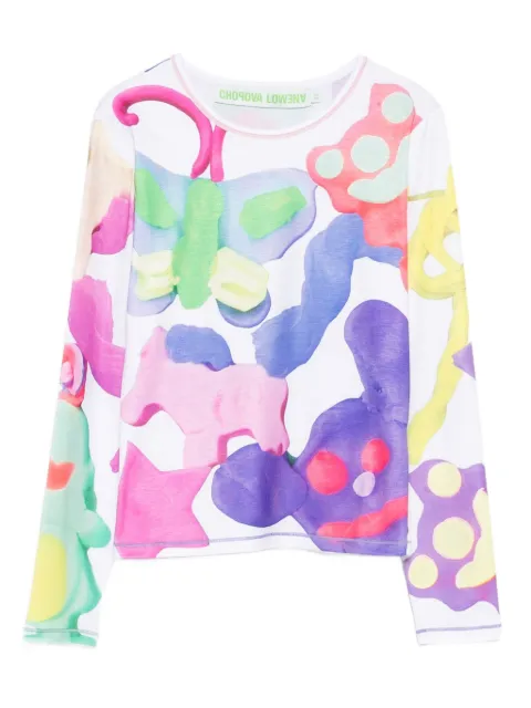 Chopova Lowena abstract-print T-shirt White 2410