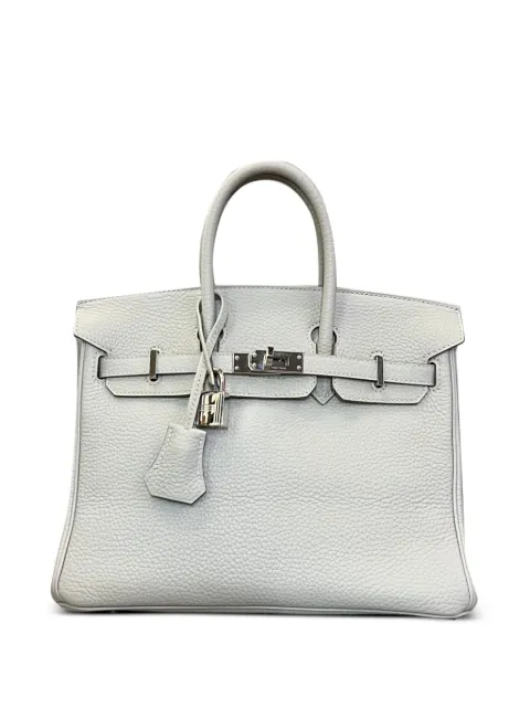 Hermès Pre-Owned 2022 Birkin 25 Verso Togo palladium-hardware tote bag Grey BIRKIN25
