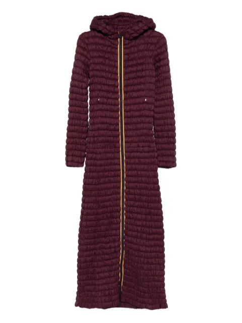 K-Way hooded coat Purple K1126EW085