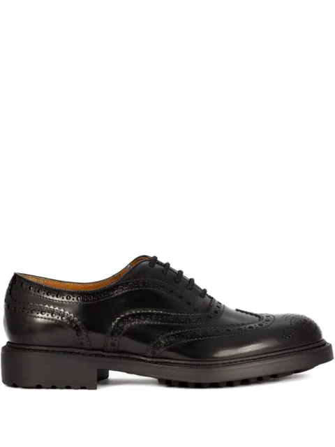 Doucal's leather wingtip oxford shoes Black DU3500HENRUF007NN00