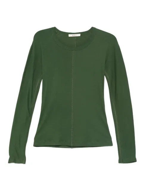 6397 seam-detail T-shirt Green NT715