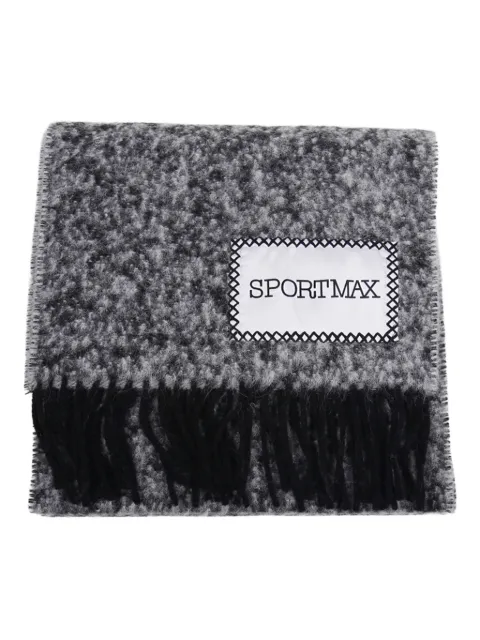 Sportmax woo blend scarf Black 2522546022600