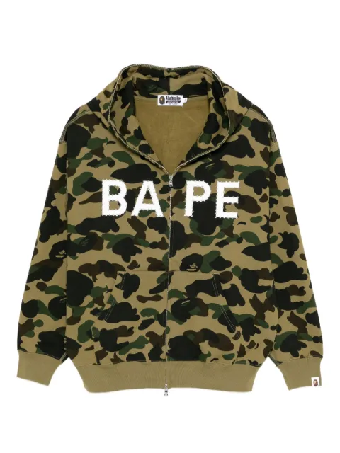 A BATHING APE® camouflage-print hoodie Green 0ZXSWM310151P