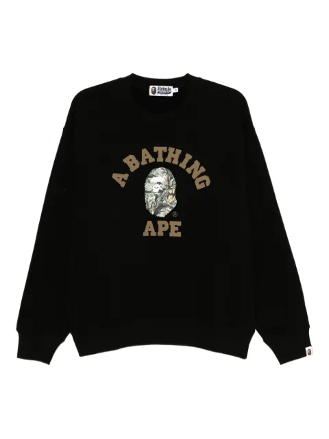 A BATHING APE® logo-printed sweatshirt Black 0ZXSWM301131P