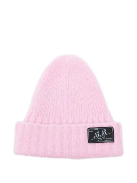 B.B. Walace ribbed-knit beanie hat Pink A0011