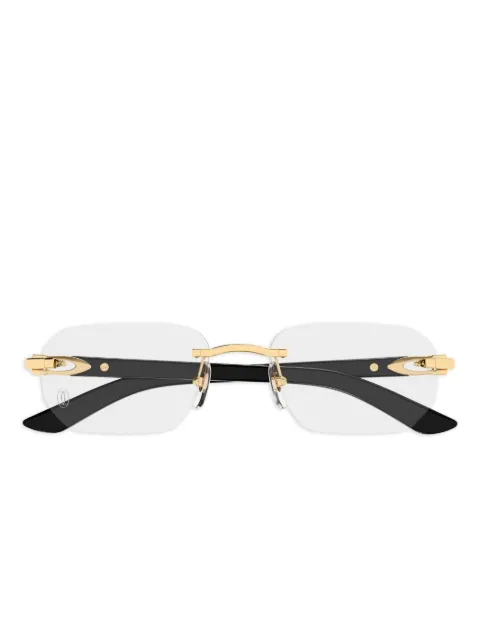 Cartier Eyewear rimless glasses Black CT0583O001
