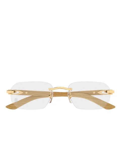 Cartier Eyewear rectangle-frame glasses Neutrals CT0583O002