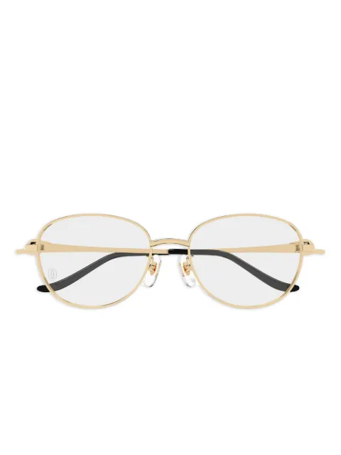 Cartier Eyewear Panthère de Cartier round-frame glasses Gold CT0603OA001