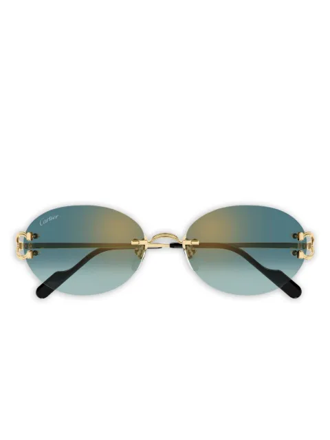 Cartier Eyewear round-frame sunglasses Gold CT0551S007
