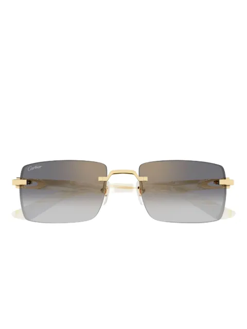 Cartier Eyewear rectangle-frame sunglasses Gold CT0579S003