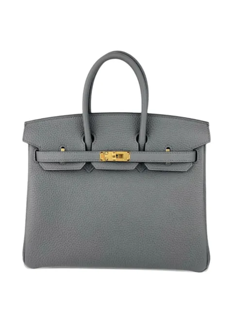 Hermès Pre-Owned 2024 Birkin 25 Togo gold-hardware tote bag Grey BIRKIN25