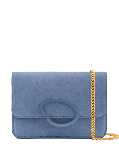 Oscar de la Renta O Pochette shoulder bag Blue 26RH059SUEDEB