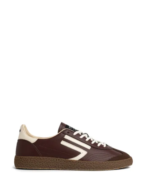 Puraai XS striped panelled sneakers Brown PU601X