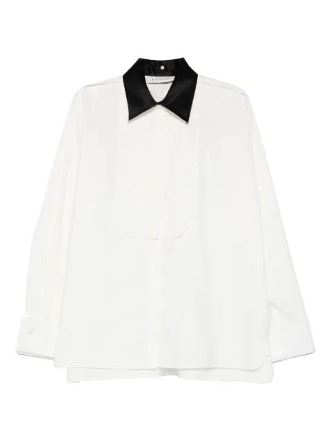 Lanvin contrasting-collar shirt White RWTO00036166H25