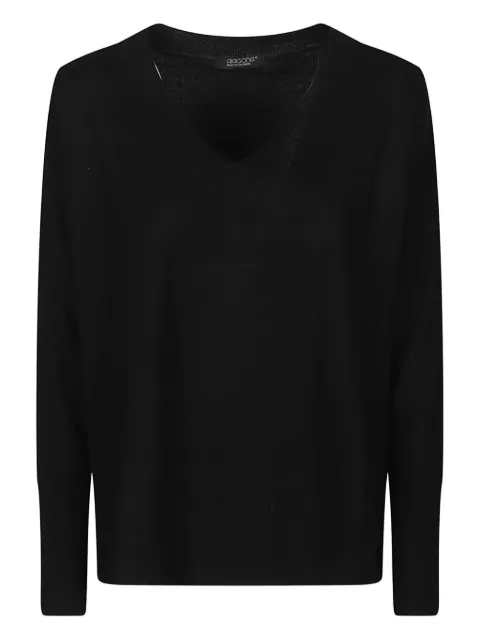 Aragona v-neck sweater Black D3204TF