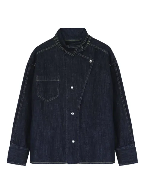 Margaux Lonnberg asymmetric denim jacket Blue 3700974325BLUEDENIM