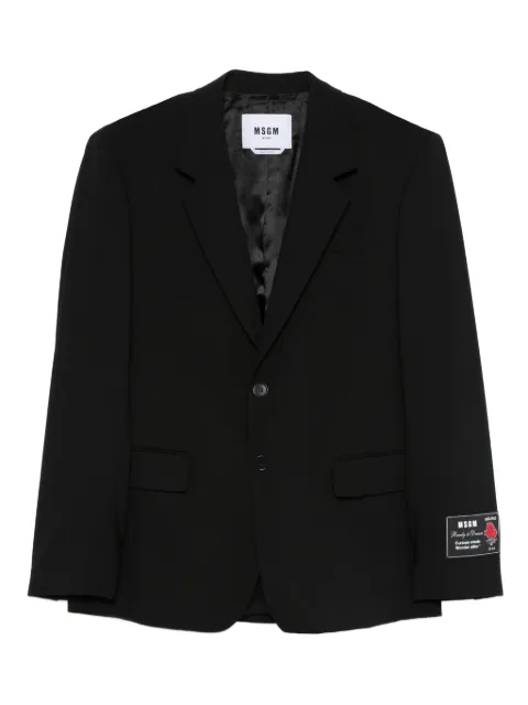 MSGM single-breasted blazer Black 3940MG08257605
