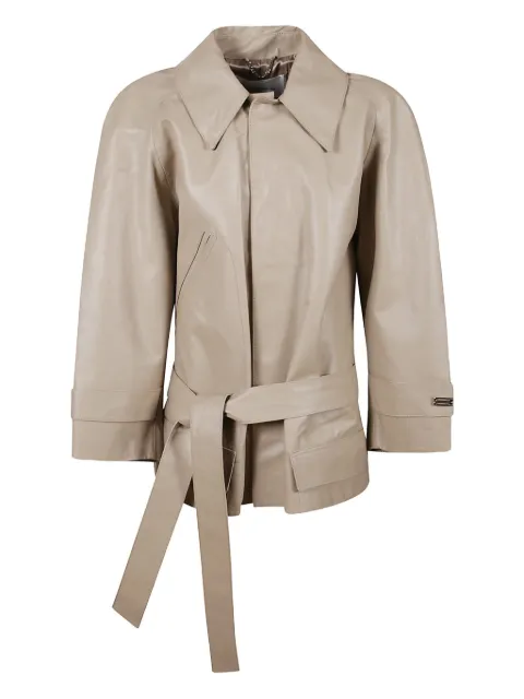 Victoria Beckham belted jacket Neutrals 1425LCT006887A