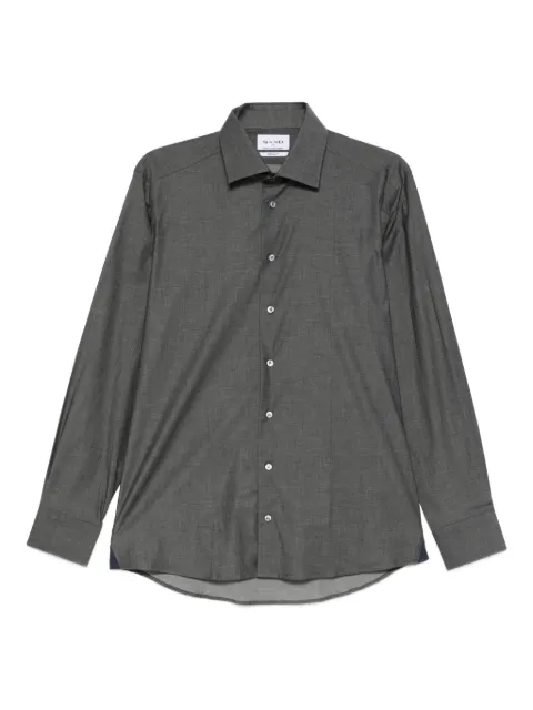 Sand mélange-effect shirt Grey 542Z8121