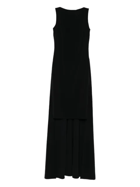 Balenciaga sleeveless pleat-detail dress Black 751345TMO70