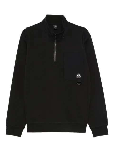Moose Knuckles patch-pocket sweatshirt Black M35MS615292
